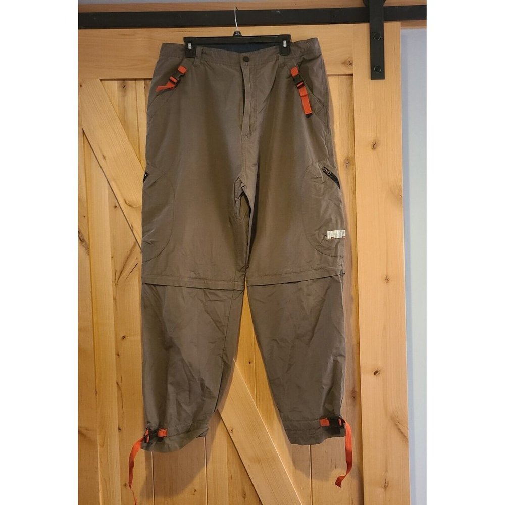 Ap Co Pants Mens 38x32 Brown Convertible Cargo Vtg Shorts Hike Trail Casual